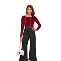 Front silhouette of maroon crop top—bold, minimal, powerful