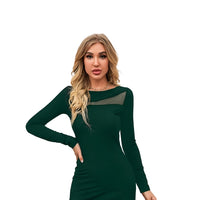 Verdant Verse dress front shot – seamless white background clarity