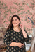  Front view: Green kurti against dewy morning fields