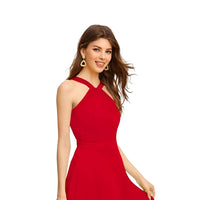 Side pose with no background for focus on curves and cut