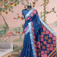 Front view revealing majestic blue print in motion