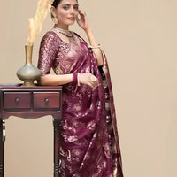 Studio left angle focusing on fabric flow and rich hue