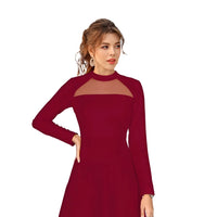 Studio front pose – clean maroon silhouette in focus